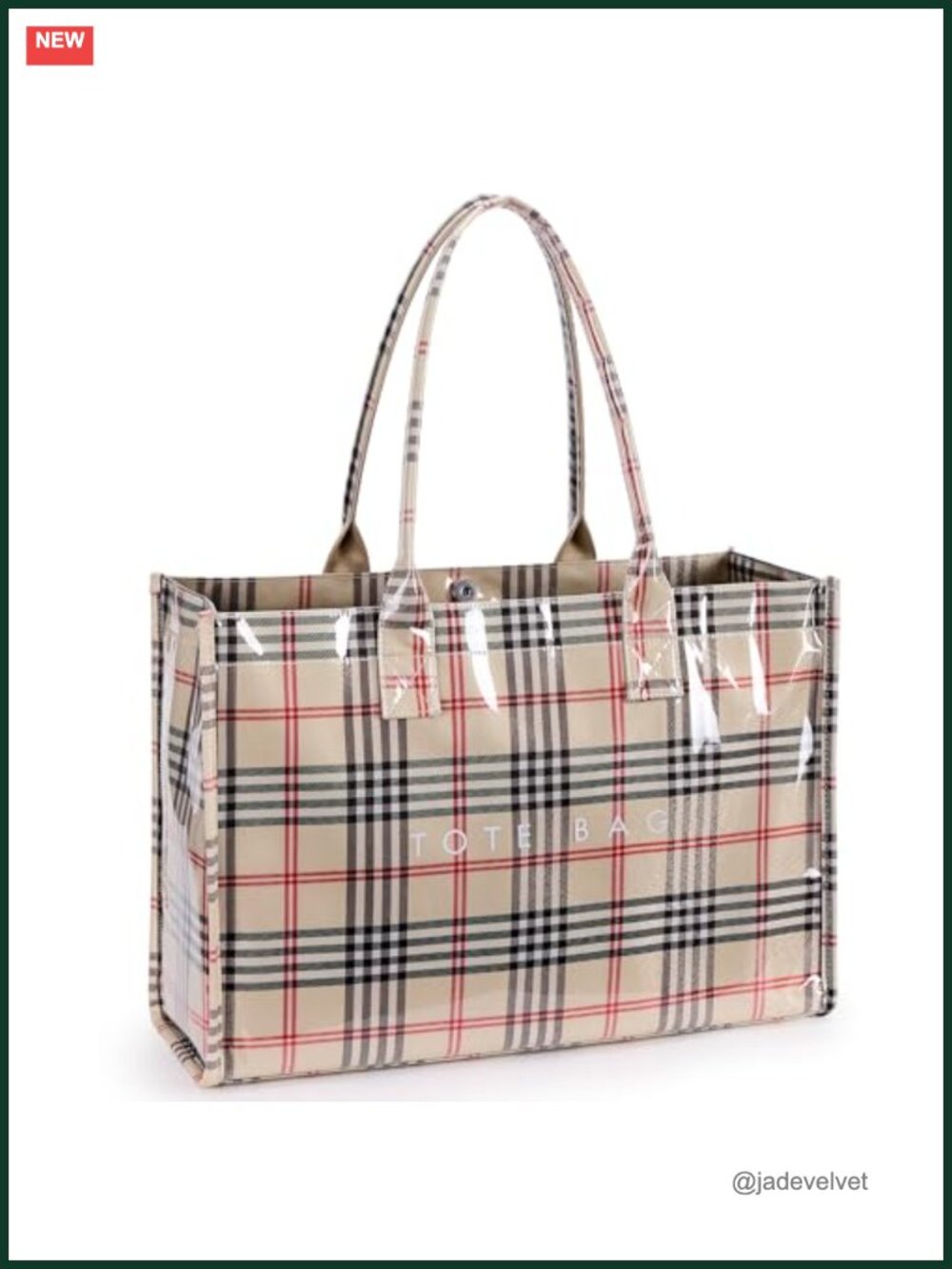 PVC Tote Bag Women's Kraft Paper Work Handbags Purses with Top Handle